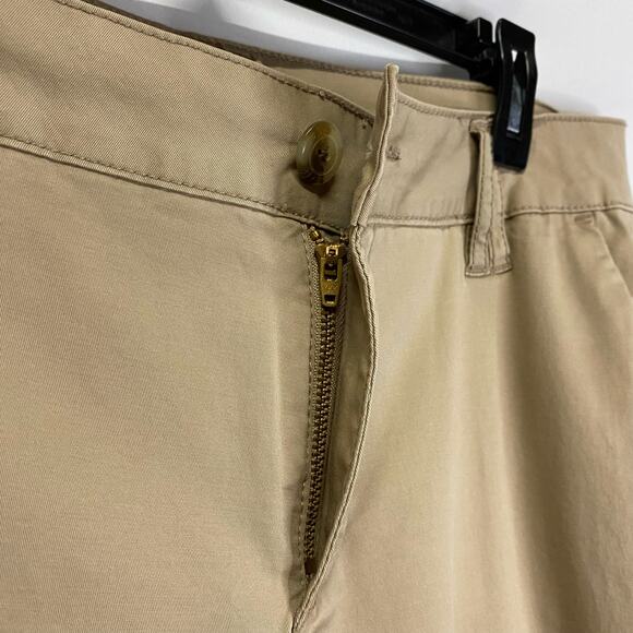 Jag Woman's  Pants 14P Wide Hem Capri Crop Slim fit Zip Button Front - Picture 7 of 9